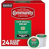 Community Coffee Cafe Special Decaf 24 Count Coffee Pods, Medium Dark Roast, Compatible with Keurig 2.0 K-Cup Brewers, 24 Count (Pack of 1)