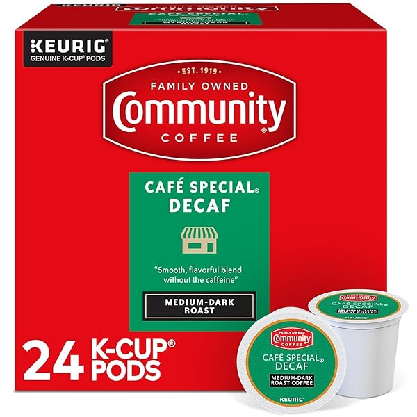 COMMUNITY COFFEE CAFÉ SPECIAL DECAF 24 COUNT COFFEE...