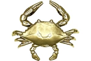 MICHAEL HEALY Crab Door Knocker - All Brass (Standard Size)