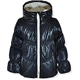 WeatherTamer Girls' Fleece-Lined Hooded Puffer Jacket