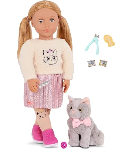 Our Generation Puppe Meagan Mit Golden Retriever Hund, 46 Cm, Bunt, BD31242C1Z – Für Kinder Ab 3 Jahren