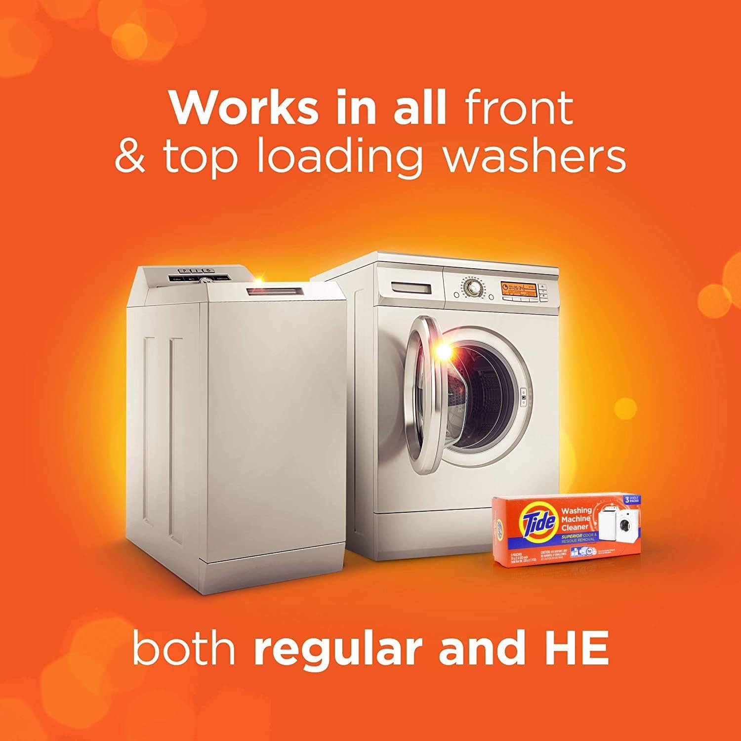 Washing Machine Cleaner by Tide, Washer Machine Cleaner Tablets for Front and Top Loader Machines, 5 Count Box: Health & Personal Care