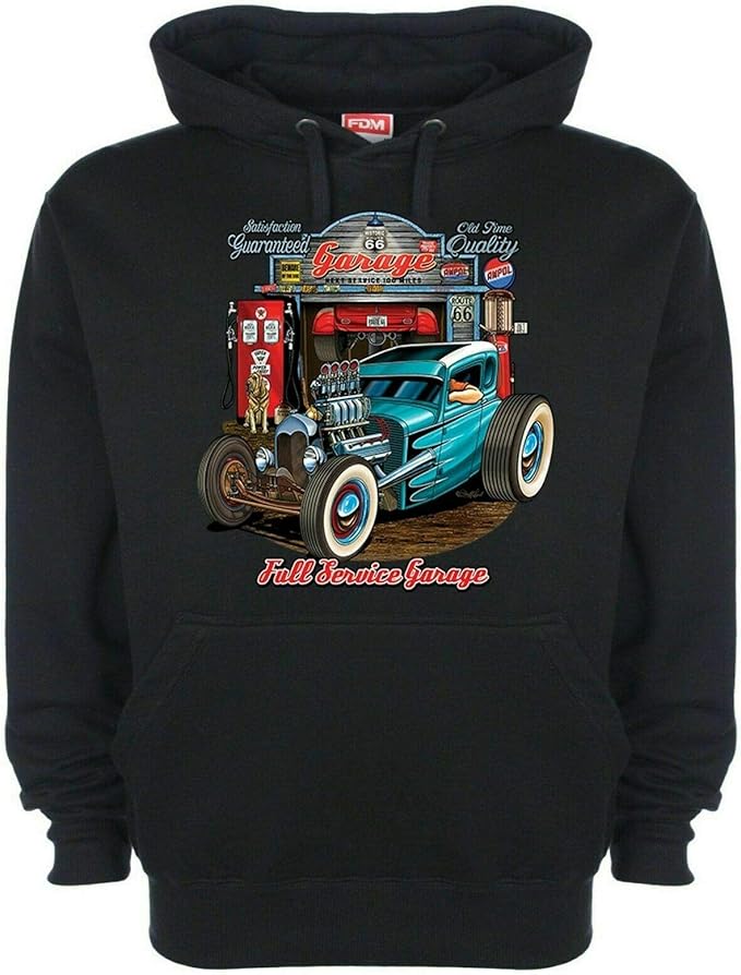 TATAMO Hotrod 58 Hot Rod Hoodie Hoody American Garage Vintage Car