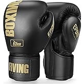 FIVING Boxing Gloves for Men Women Adults | Multi Layered Padding,Breathable Palm,for Training,Sparring,Muay Thai,Fighting,Kickboxing, Mixed Martial Arts,MMA,Heavy Bag