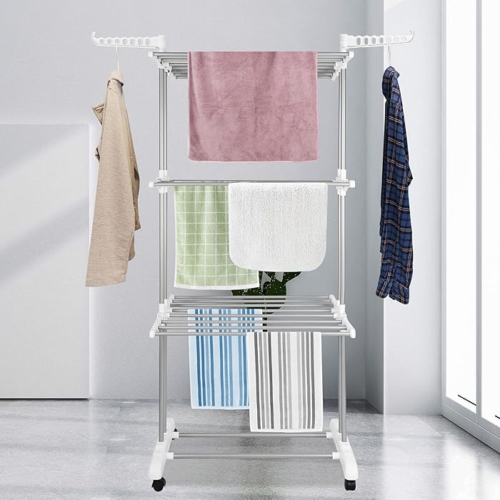 Buy Innotic Clothes Drying Rack Foldable Clothes Airer Stainless Steel