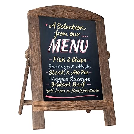 Ebytop Standing Vintage Small Framed Tabletop Kitchen Chalkboard