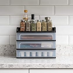 IRIS USA Plastic Desk Top 3-Drawer Storage