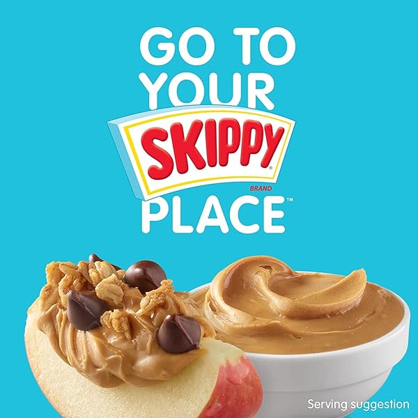 SKIPPY CREAMY PEANUT BUTTER SPREAD, NO SUGAR ADDED, 40 OZ JAR