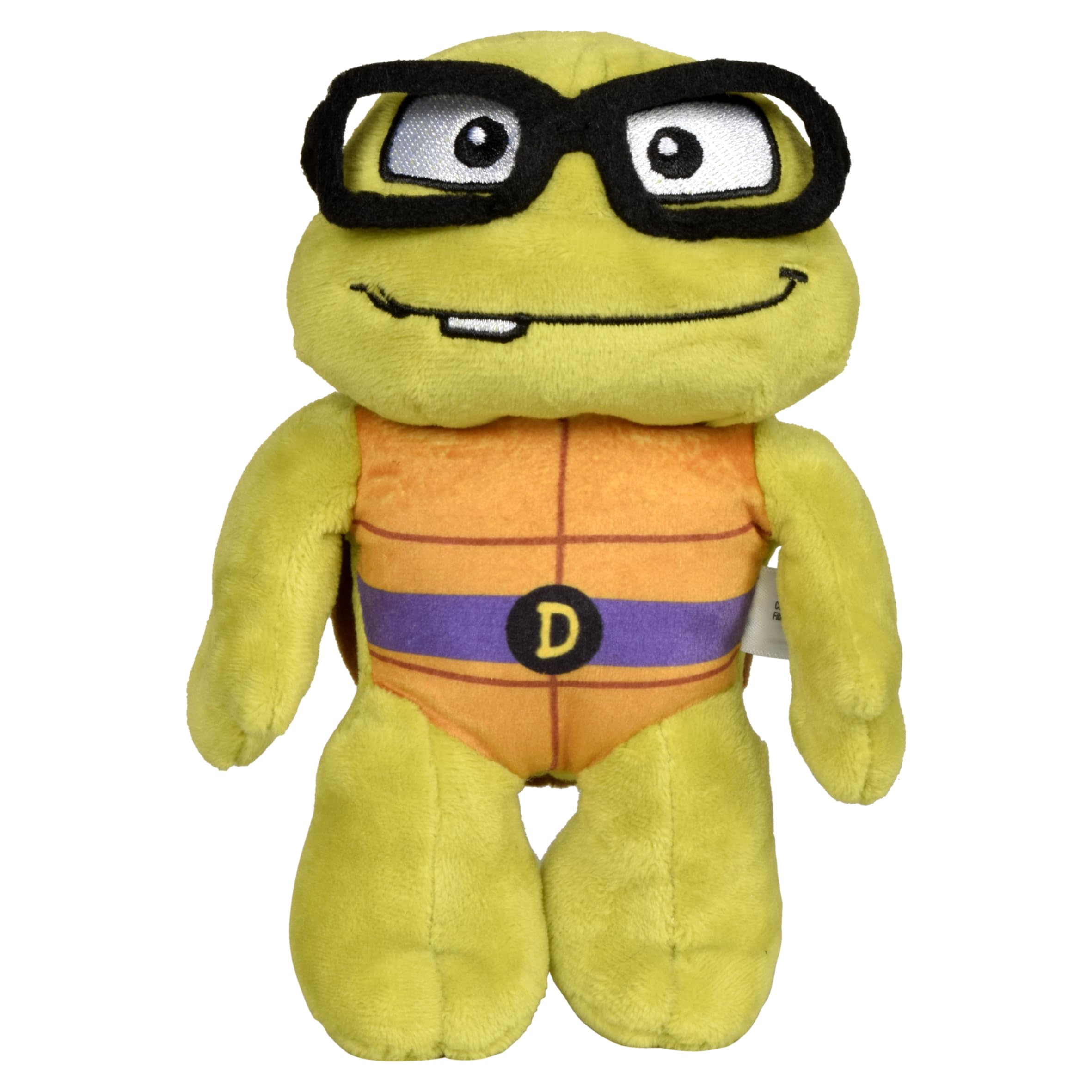 Teenage Mutant Ninja Turtles: Mutant Mayhem Donatello Toddler Plush. Collect all 4 Turtle Plush. Ideal present for TMNT Fans.