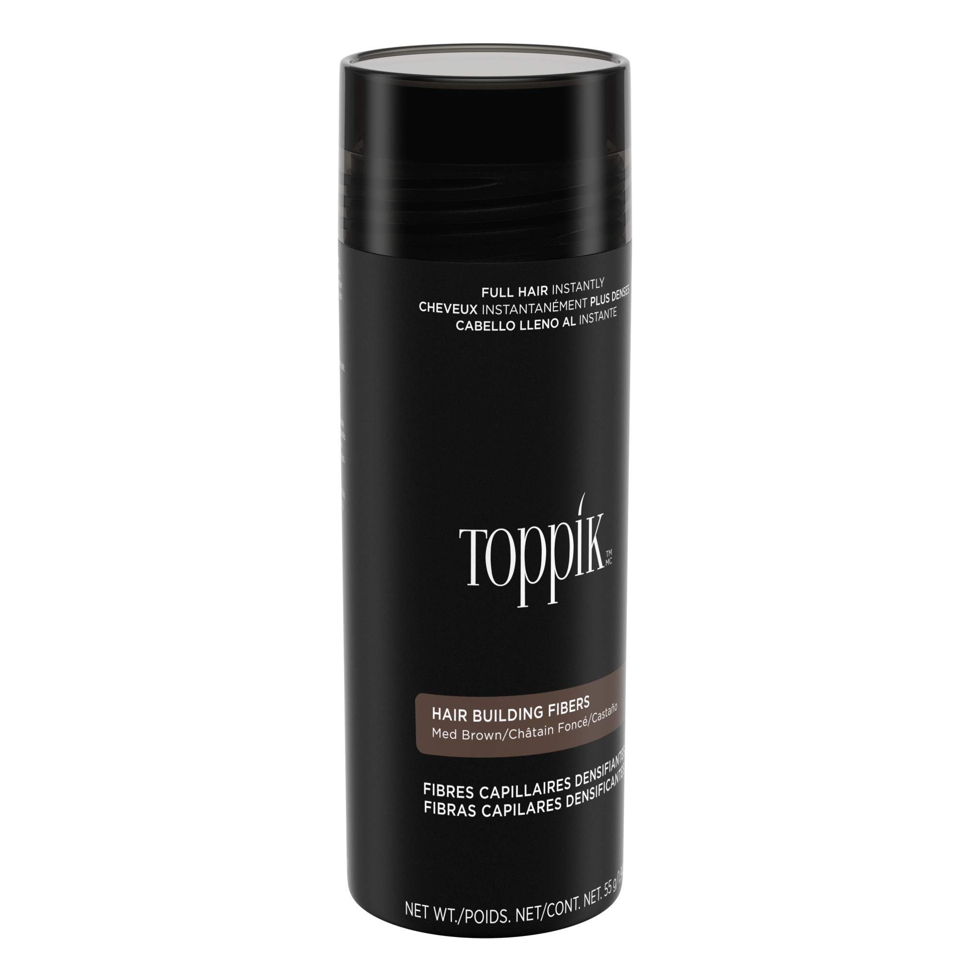 TOPPIK Hair Building Fibers, Fill In Fine or Thinning Hair Instantly Thicker, Fuller Looking Hair 9 Shades,4 size options