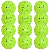 U-BRIO Pro-Grade 40-Hole One-Piece Outdoor Pickleball Balls 3/4/12 Pack - Pro-Player Tested with Wind-Resistant Design, High-Visibility & 300+ Hit Durability for Competitive Play