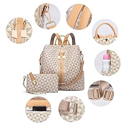 Makes Backpack Purse for Women, PU Leather