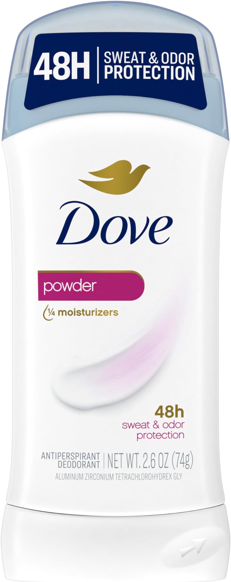 Dove Antiperspirant Deodorant Powder Scent 2.6 Ounce Stick 6 Pack