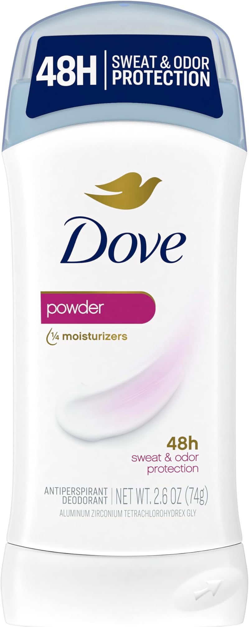 Dove Antiperspirant Deodorant Powder Scent 2.6 Ounce Stick 6 Pack