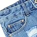 Haola Women's Juniors Denim High Waist Distressed Cutoff Shorts Blue S