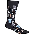 Hot Sox Men's Fun Occupation & Dad Crew Socks- 1 Pair Pack - Cool & Funny Father's Day Novelty Gifts
