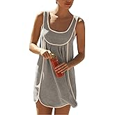 Athlisan Womens Athletic Sleeveless Mini Dress Casual Workout Tennis Dress Sundress(Grey-XS)