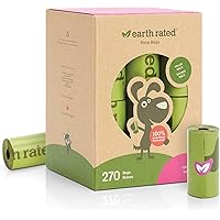 (Packaging May Vary) Earth Rated Dog Poop Bags, Guaranteed Leak Proof and Extra Thick Waste Bag Refill Rolls For Dogs, Lavend