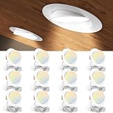 Amico 12 Pack 6 Inch 5CCT Gimbal LED Recessed Ceiling Light | 360&deg; Rotation&amp;90&deg; Tilt, 12W 1200LM, CRI90+, Dimmable, ETL&amp;FCC, Adjustable Eyeball Directional Wafer Downlight, J-Box Included