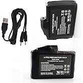 M Jiuyunmu 7.4V 2200mAh/3500mAh/5000mAh Li-Polymer Rechargeable Batteries,Rechargeable Battery for Heated Apparel Li-ion, Glove Battery Replacement, Compatible with Heated Socks(2200mAh)