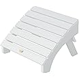 Highwood AD-OTL1-WHE Adirondack Folding Ottoman, Adult, White, 19W x 20D x 13H in.