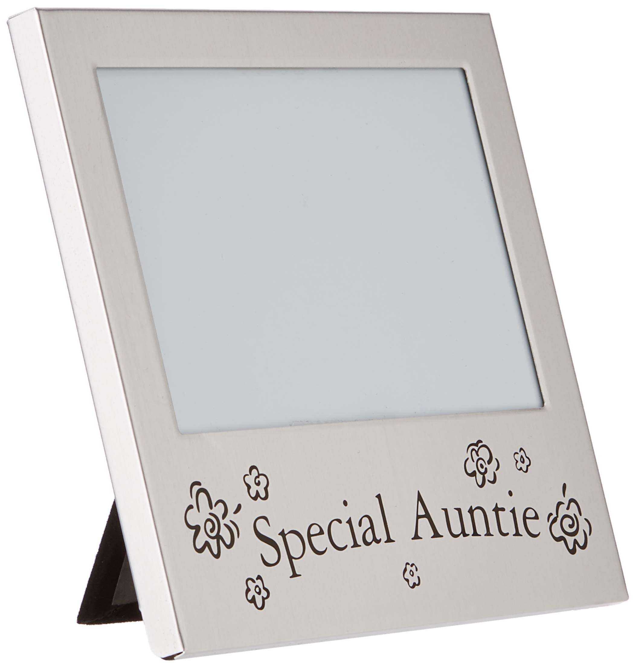 5" x 3" Special Auntie Photo Frame Silver Satin Occasion Gift Present 73500