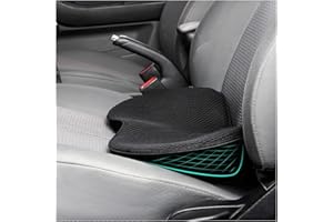 AUKEPO Car Seat Cushion, Memory Foam Auto Wedge Seat Pad, Comfort Low Back and Tailbone Sciatica Pain Relief Driving Pillow, Breathable Non Slip Orthopedic Support Pad, Universal for Men Women (Black)