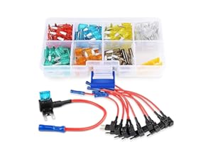 Nilight 10Pack 12V Add-A-Circuit Fuse Tap Adapter Mini Atm Apm Blade Fuse Holder with 120PCS Mini Blade Fuse Assortment (5, 7
