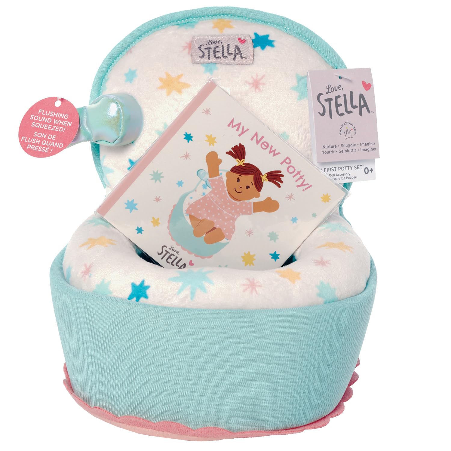Love, Stella My First Potty Accessory Play Set with Flushing Sound by Manhattan Toy Image
