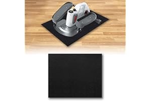 Jajahu Under Desk Elliptical Bike Pedal Exerciser Non-Slip Workout Mat, Thick Anti-slip Mats for Under Exercise Equipment, Enhanced Stability & Floor Protection