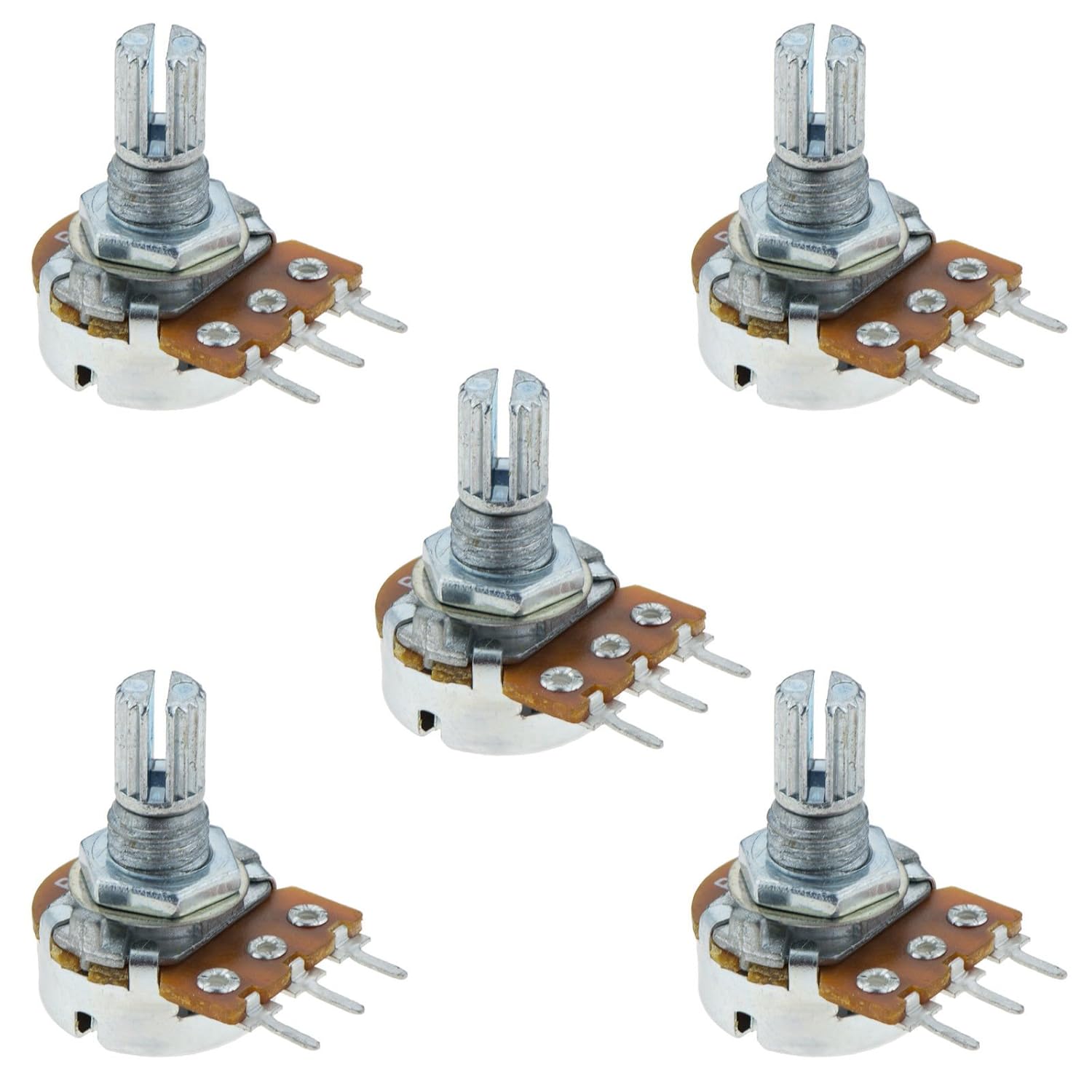 Happyskymall 10Pcs 20mm Handle Single Turn Potentiometer Rotary