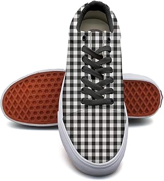 black and white checkered shoes womens