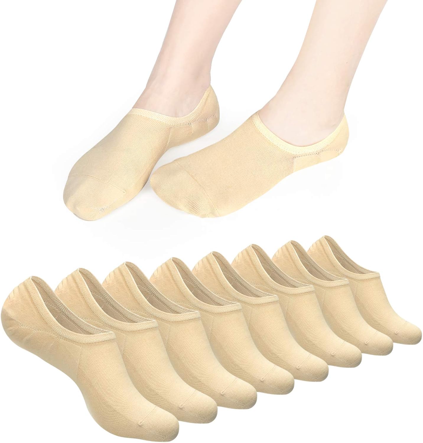 No Show Socks Women 46 pairs Low Cut Cotton Casual Ankle Socks with