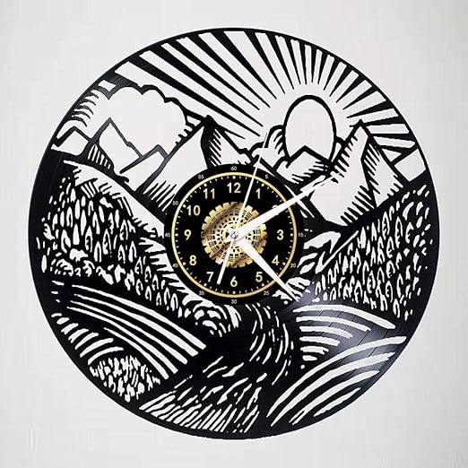 Amazon.de: YDDLIE Die Sonne am Berg Einzigartige kreative