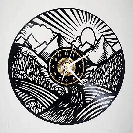 Amazon.de: YDDLIE Die Sonne am Berg Einzigartige kreative