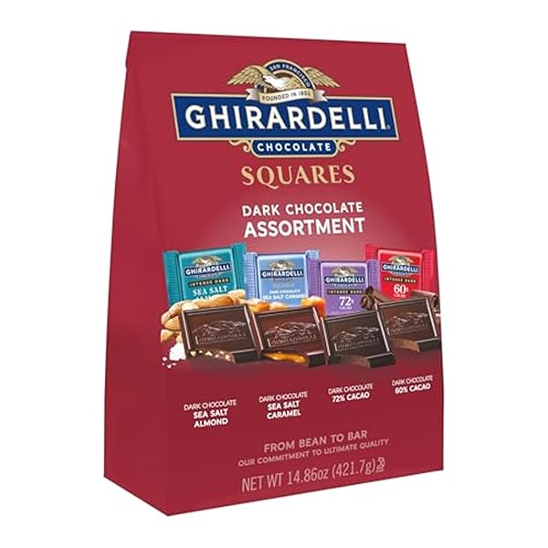 GHIRARDELLI DARK ASSORTED SQUARES BAG, X-LARGE, 14.86 OUNCE