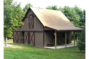 DONALD J. BERG, AIA Nine Small Horse Barn Plans with Lofts - 3 Complete Sets of Pole Barn Construction Plans