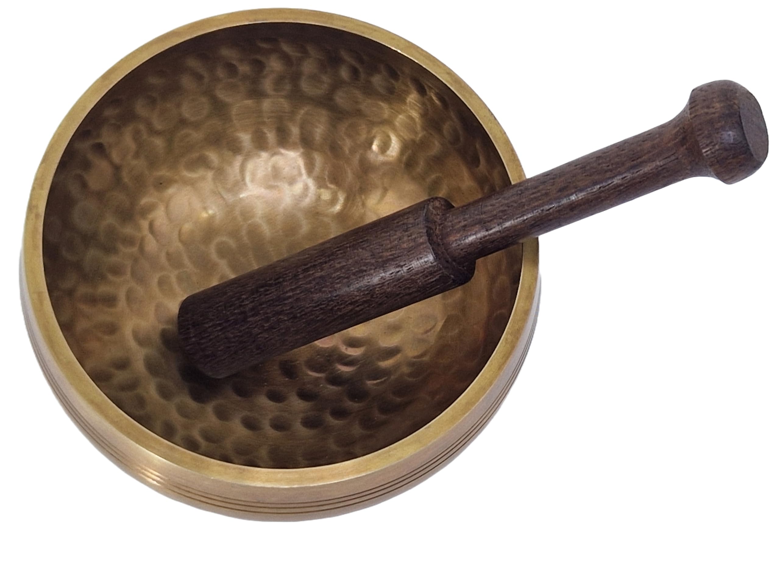 Tibetan Hand Made Singing Bowl – Authentic Nepalese Hand Beaten Meditation Bowl Set with Cushion & Mallet – Sound Healing Bowl for Yoga, Mindfulness & Chakra Therapy(8.5cm)