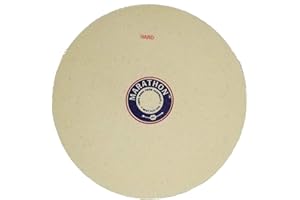 MARATHON 100% WOOL FROM AUSTRALIA BEST FELT USA BFC Marathon 8" Felt Polishing Wheel, 1/2" Thick, Pin Hole, Hard Density