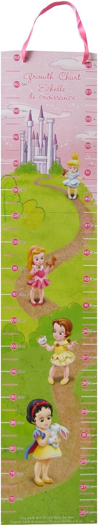 Disney Princess Growth Chart for Girls - Up to 59" - Other Disney Princess Birthday Party Supplies Are Also Available