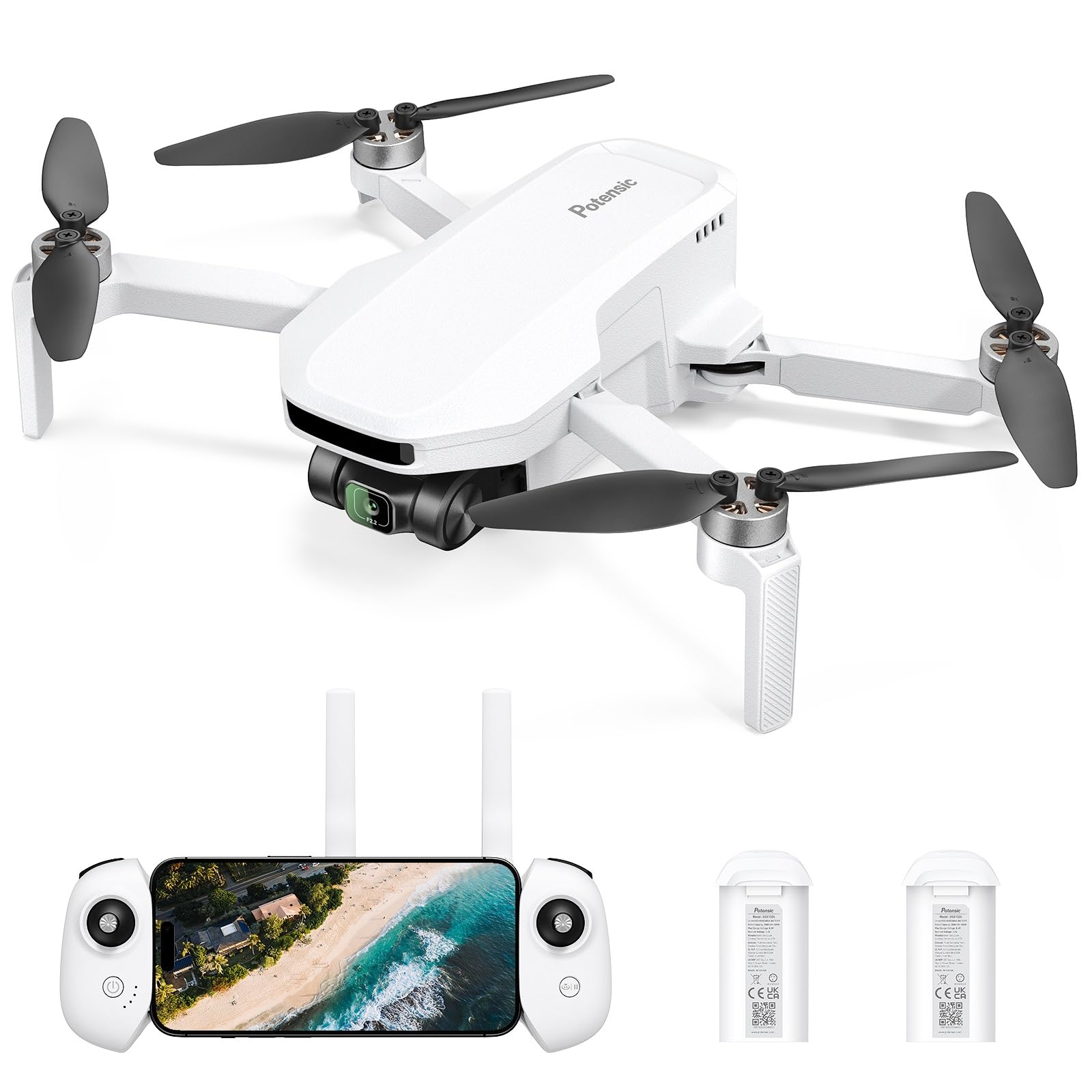 Potensic ATOM LT GPS Drone Under 249g, 2 Batteries