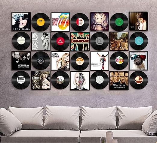 Kreative Retro Ins Wand Vinyl Schallplatten Pvc Hangenden Bilder Filmposter Wasserdichte Feuchtigkeitsaufzeichnung Geschichte Mit Einer Vielzahl Von Stilen Coffee Shop Bar Dekorative Malerei Music Portfolio 1 Record 14 Pvc Print 14 Gute Qualitat