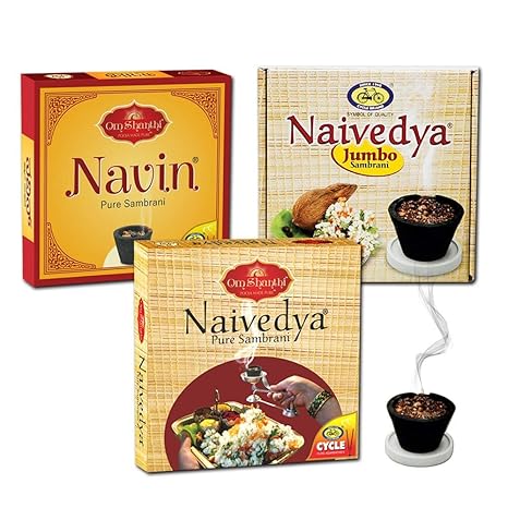 Cycle Pure Om Shanthi 3 Pack Pure Cup Sambrani Combo