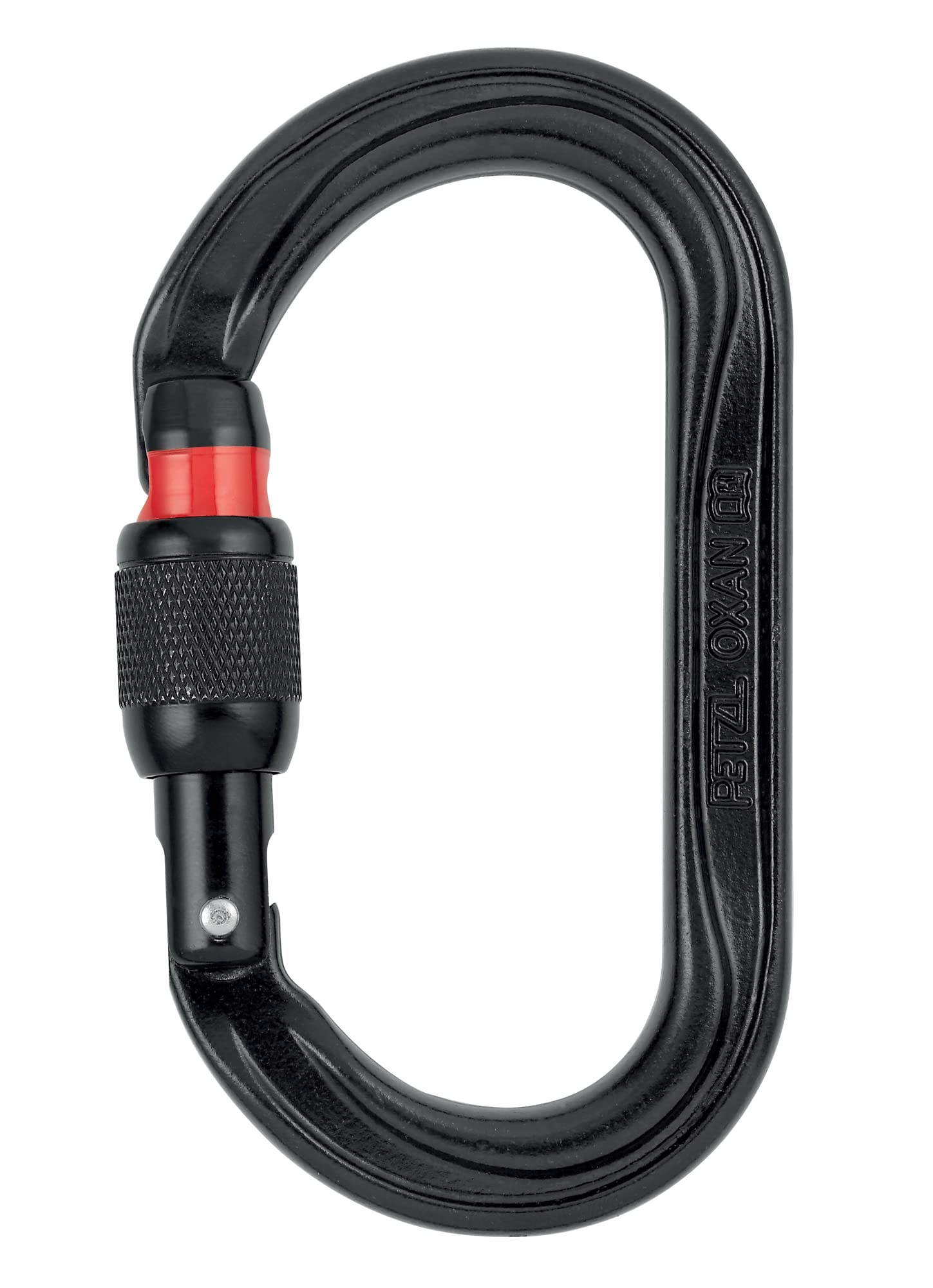 Petzl M72A SLN NEW OXAN High-Strength Oval Carabiner, Size: Screw-Lock, Black