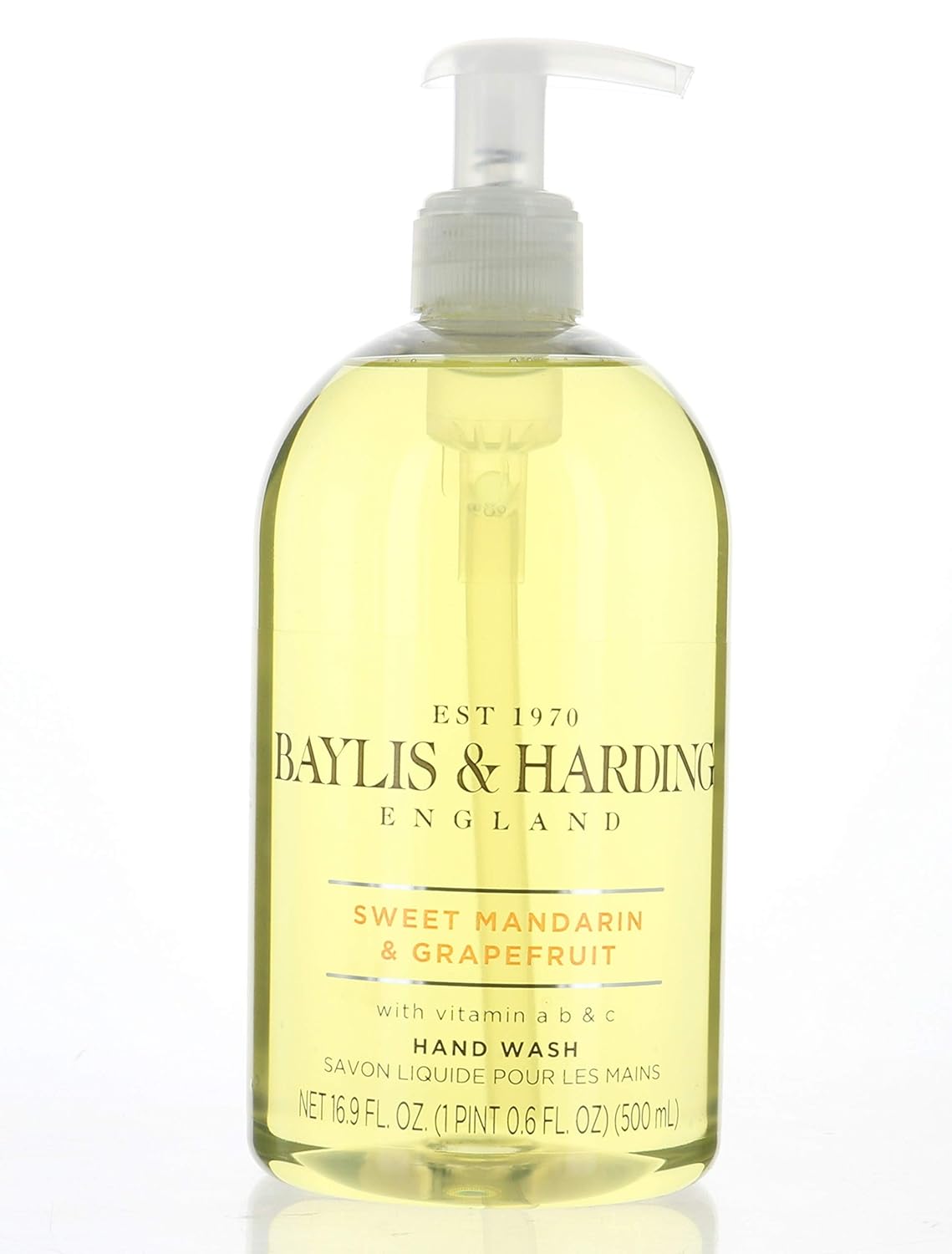Baylis & Harding Hand Wash 4 Pack, England Sweet Mandarin & Grapefruit and English Lavender% Chamomile : Beauty