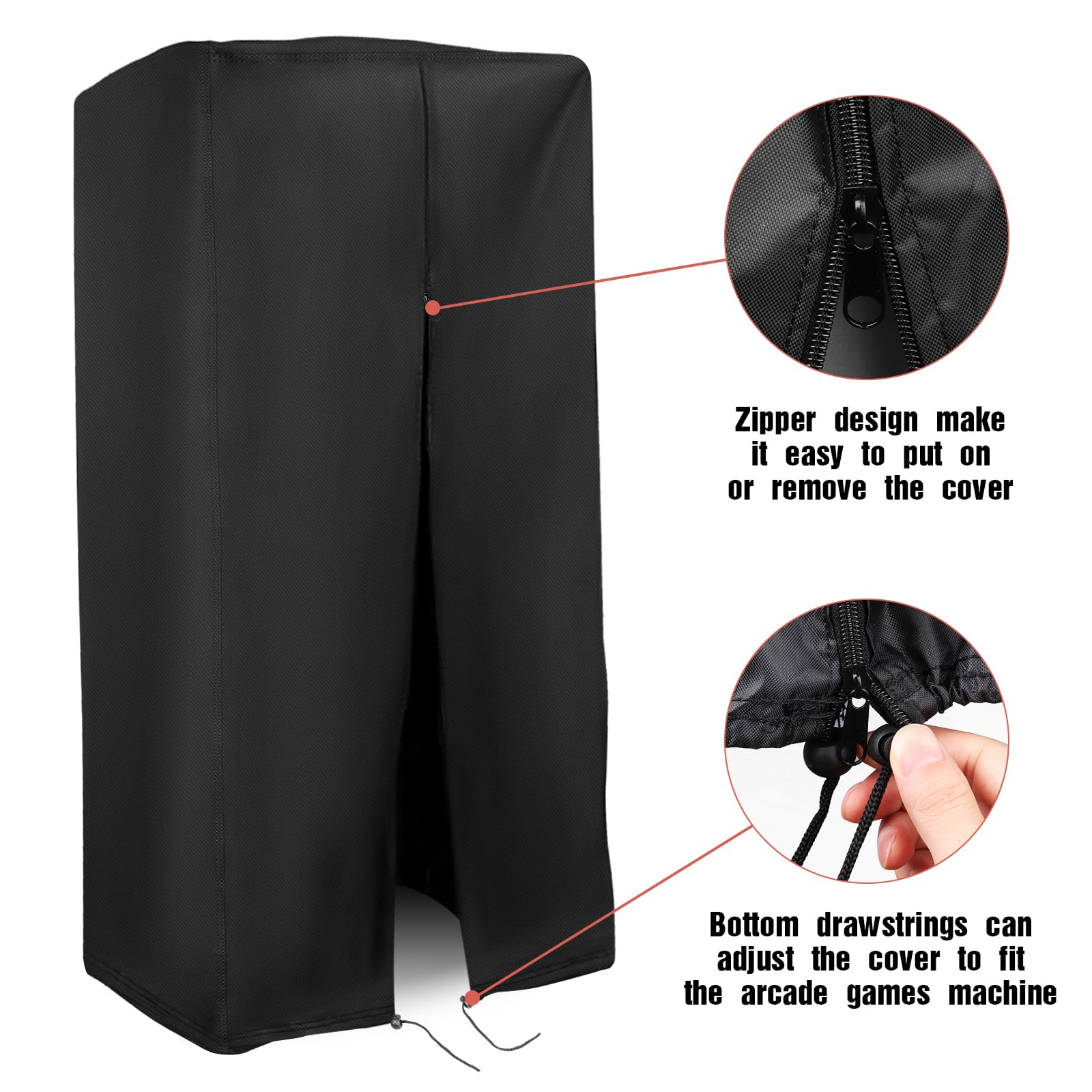 Arcade Machine Cover, Heavy Duty Protective Video Game Cover for Full Size Arcade Game Machines , Waterproof and Dustproof Electronic Dust Covers for Pacman，31