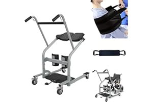 MEDIHOIST Professional Sit to Stand Lift w/Adjustable Base - Sling Included Ergonomic Stand Assist Patient Lift, 500lbs Patient Stand-aid & Transport Unit for Elderly & Disabled