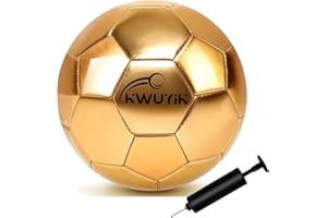 OKWUYiK Size 3 4 5 Glitter Pink Gold Purple Soccer Ball Set with Pump Youth Soccer Ball for Kids Aged 4-6 6-8 8-12 Toddler Soccer Ball Soft Training Ball Practice for Teens Children Adults Boys Girls