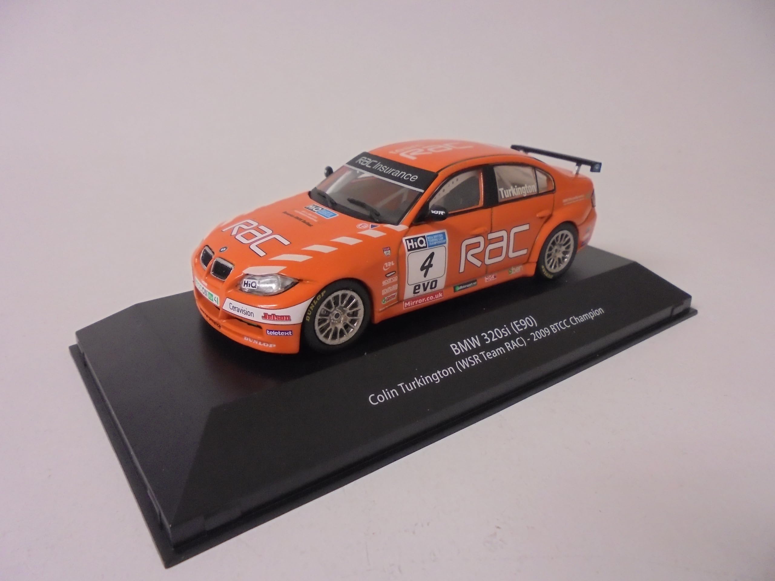 OPO 10 - 1/43 Scale Diecast Model Car Compatible with BMW 320si E90 2009 BTCC Champion - XX108