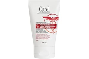 Curel Foot Therapy Cream, Soothing Lotion for Dry Feet, Quick Absorbing, with Shea Butter, Coconut Milk, and Vitamin E (100mL